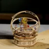 Starry Night 3D Wooden Model Music Box