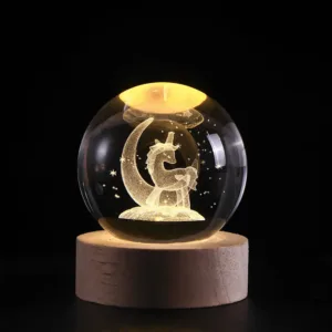 Christmas 3D Crystal Ball Night Light