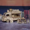 Fast Food Truck Wooden 3D Models DIY