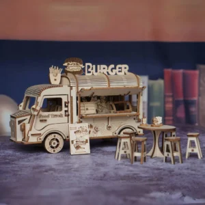 Fast Food Truck Wooden 3D Models DIY