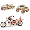 Motorcycle Hdi Wooden 3D Model DIY Home Decor
