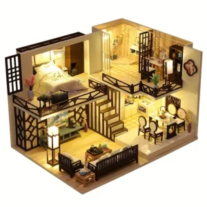 Modern Home Cardboard City Models LED Lights - Nomozomo
