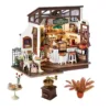 Ozone Café Miniature DollHouse LED DIY