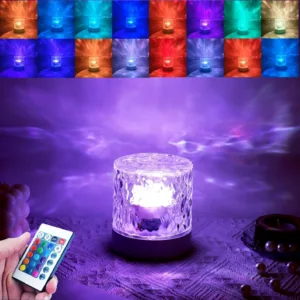 Water Ripple Lamp Remote Control USB Charge