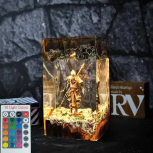 Anime Figure Resin Creative Art Table Lamp