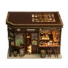 Corner Tavern House Wooden City Model Crafts DIY