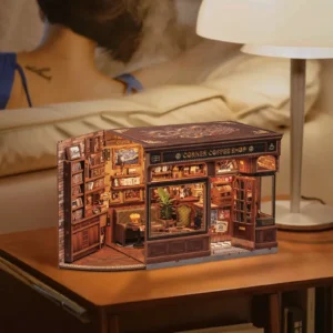 Corner Coffee Shop Wooden City Models
