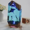 Creative Art Resin Ocean Landscape Night Light USB Charging