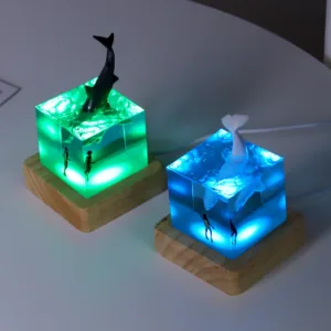 Ocean Whale Landscape Resin Night Lights