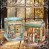 Modern sunny cafe city model kit diy