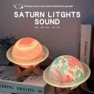 AuraBeam Saturn Bluetooth Speaker USB Charging