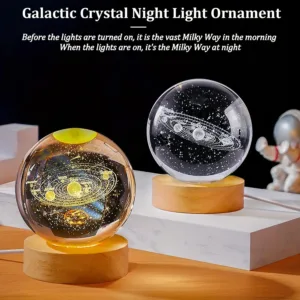 Galactic 3D Crystal Ball Night Light