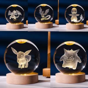 Pokemon Crystal Ball 3D Night Light Gift