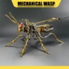 Wasp Stainless 3D Metal Puzzle Home Decor DIY
