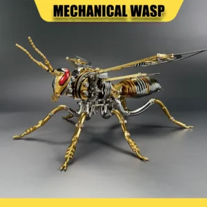 Wasp Stainless 3D Metal Puzzle Home Decor DIY