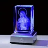 Crystal Virgin Mary LED Statue Light