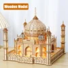 3D Wooden Model USB Light