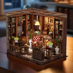 Left Bank Study Room Mini Dollhouse DIY