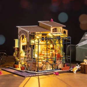 Emily's Flower Shop Modern Dollhouse LED DIY