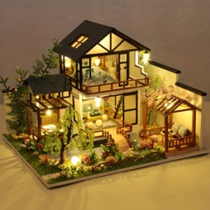 Villa City Model Kits With LED DIY