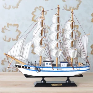 Sailing Boat Modern Wooden Home Decoration