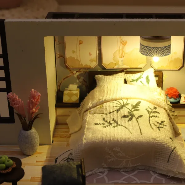 Modern Home Cardboard City Models LED Lights - Nomozomo