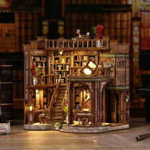 Dreamy Book Hall Retro Dollhouse LED Lights DIY