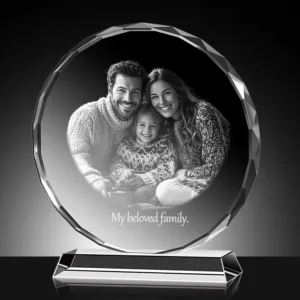 Family Personalized Round Crystal Souvenir DIY