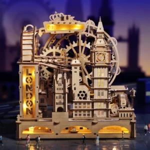 London City 3D Wooden Models LED Lights DIY