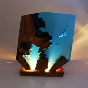 Ocean Animals Creative Art Table Lamp USB Charge