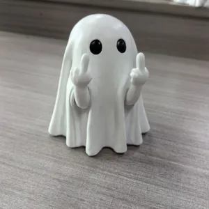 Halloween Ghost Middle Finger Resin Figurines