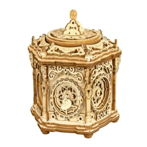 Secret Garden Wooden 3D Model Music Box Gift for Children Adult Unnormal Gift DIY