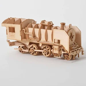 Cutie Train Skeleton 3D Model Wooden
