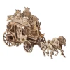 Carriage Retro 3D wooden Model Jigsaw Toy For Children Unnormal Gift DIY
