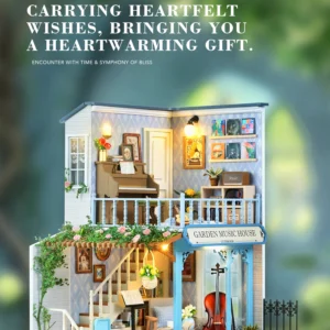 Garden Music DollHouses With LED Light DIY