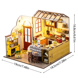 Kitchenette Cardboard Dollhouses Gift DIY