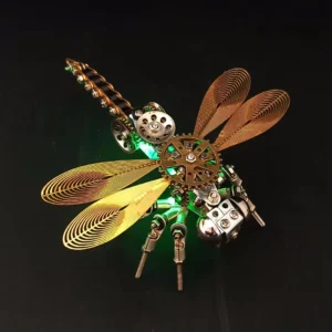 Dragonfly Metal 3D Puzzle luminous Toy Unnormal Gift DIY