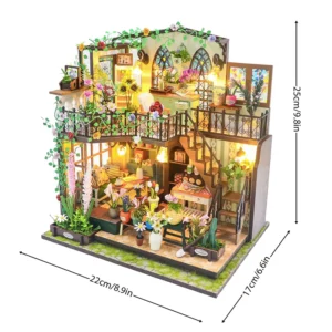 Floral Shop Miniature City Model DIY