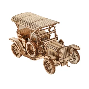 Car Vintage Retro 3D wooden Model Jigsaw Toy For Children Unnormal Gift DIY