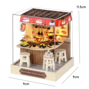 Sushi Bar Box Dollhouses Gift DIY